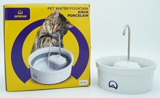Aqua Porcelain Water Purifying Pet Fountain