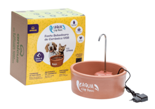  Aqua Clay Basic/Lite Ceramic Cat Water Fountain